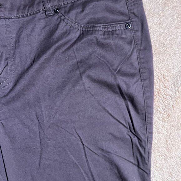New York & Company Women‎ 12 Avg Brown Low Raise Button Zip Legging Pants (L) - Picture 3 of 7